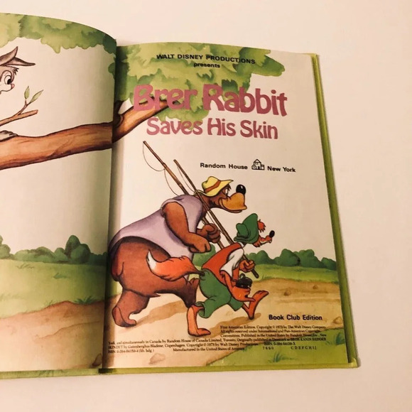 Vintage 1979 Brer Rabbit Saves His Skin  Disney Wonderful World of Reading Book - Picture 8 of 16